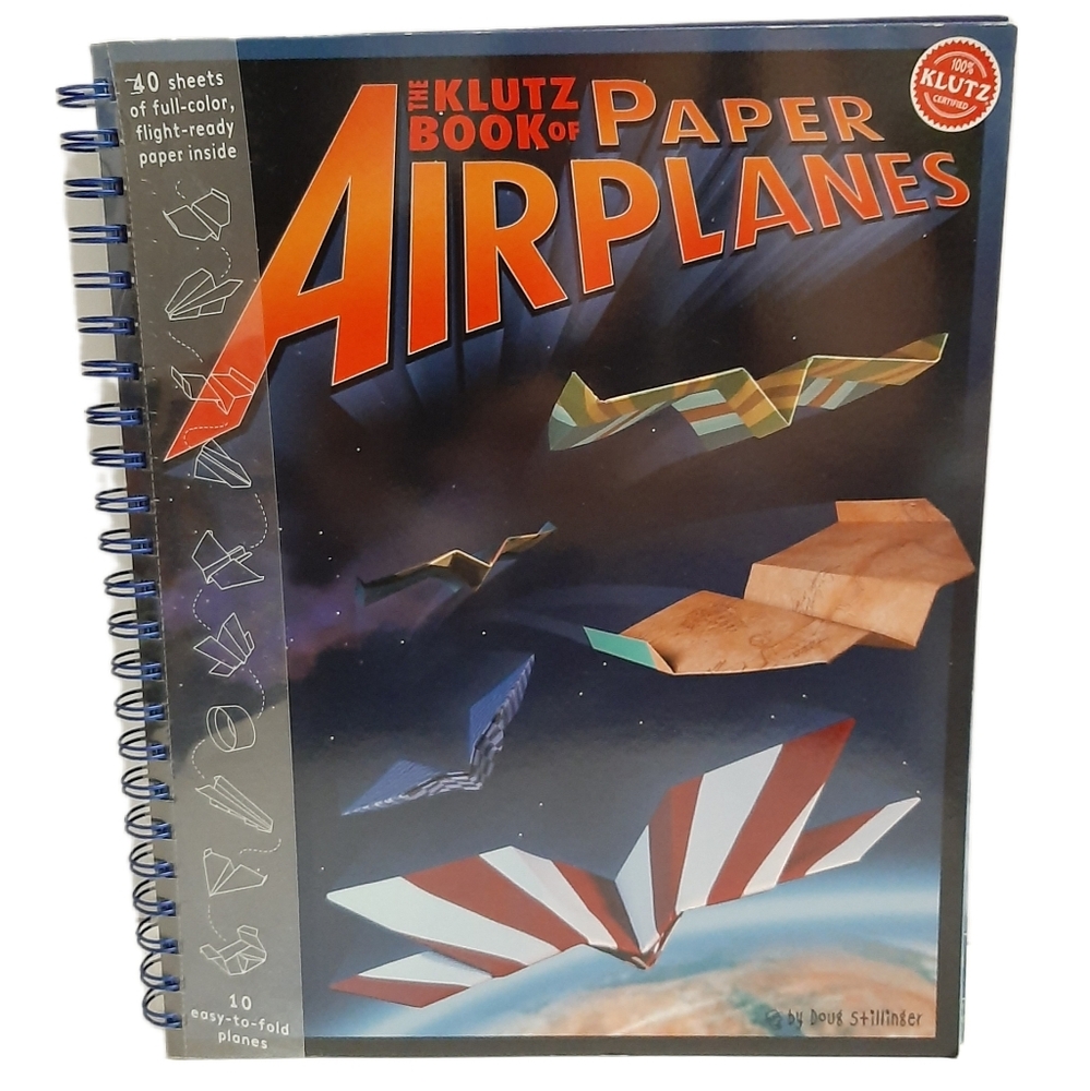 🍒 New - KLUTZ Paper Plane Book Folded Flyers - Kids Craft Activity Learning Toy